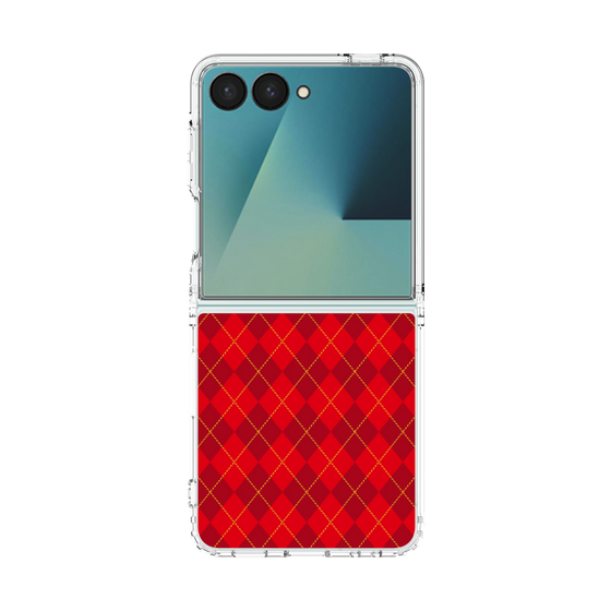 クリアケース［ Argyle - Red ］