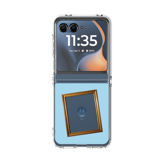 クリアケース［ Photo Frame - Light Blue ］