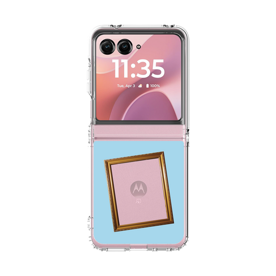 クリアケース［ Photo Frame - Light Blue ］