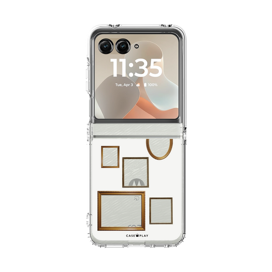 クリアケース［ Photo Frames - White ］