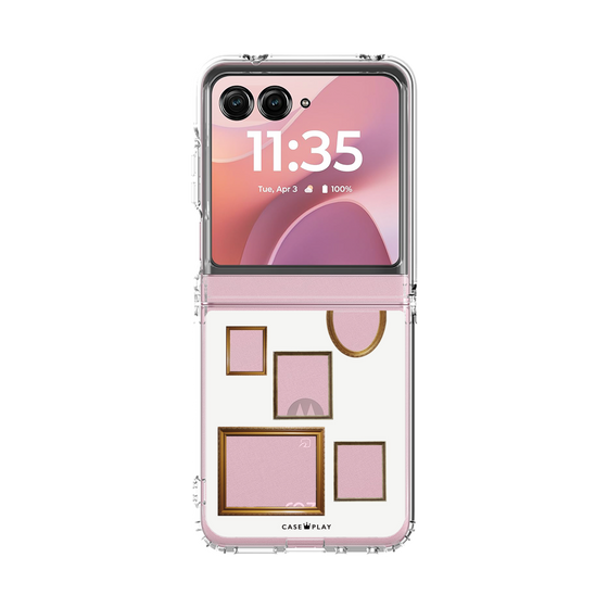 クリアケース［ Photo Frames - White ］