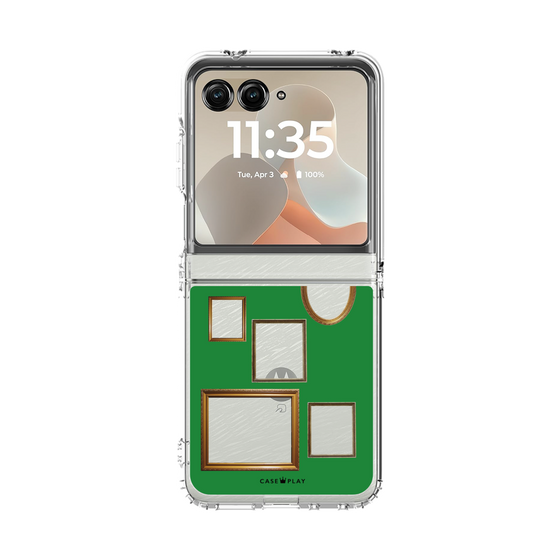 クリアケース［ Photo Frames - Green ］