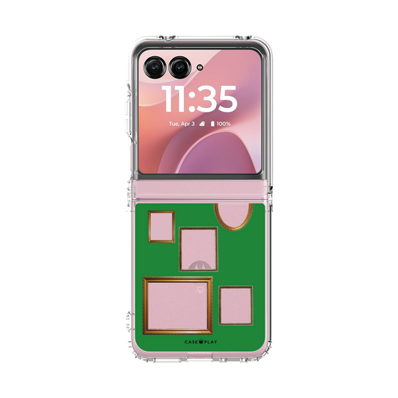 クリアケース［ Photo Frames - Green ］