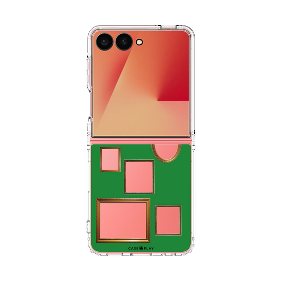 クリアケース［ Photo Frames - Green ］