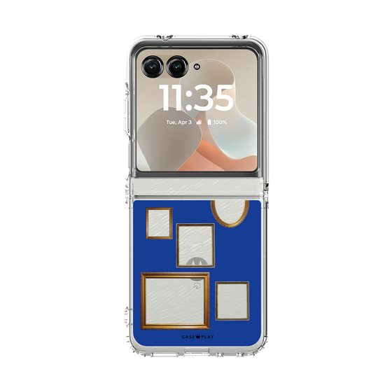 クリアケース［ Photo Frames - Blue ］