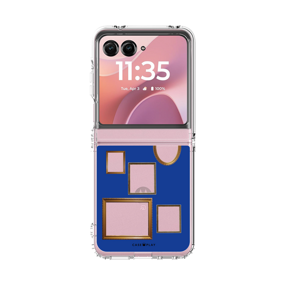 クリアケース［ Photo Frames - Blue ］