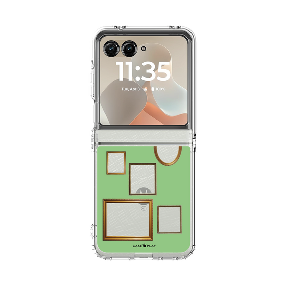 クリアケース［ Photo Frames - Light Green ］