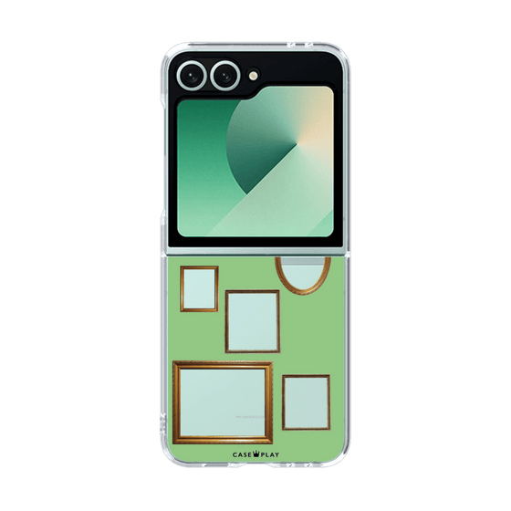 クリアケース［ Photo Frames - Light Green ］