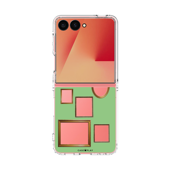 クリアケース［ Photo Frames - Light Green ］