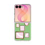 クリアケース［ Photo Frames - Light Green ］