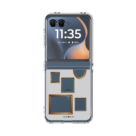 クリアケース［ Photo Frames - Light Gray ］