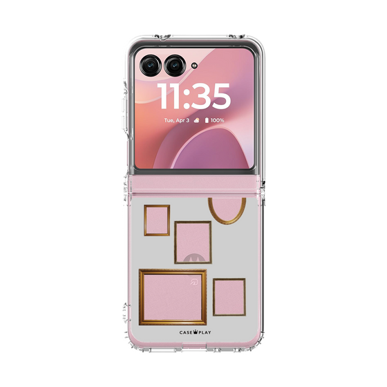 クリアケース［ Photo Frames - Light Gray ］