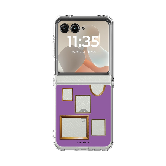 クリアケース［ Photo Frames - Purple ］