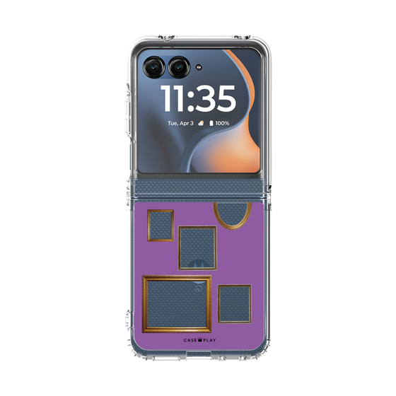 クリアケース［ Photo Frames - Purple ］