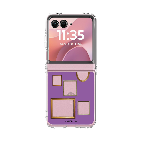 クリアケース［ Photo Frames - Purple ］