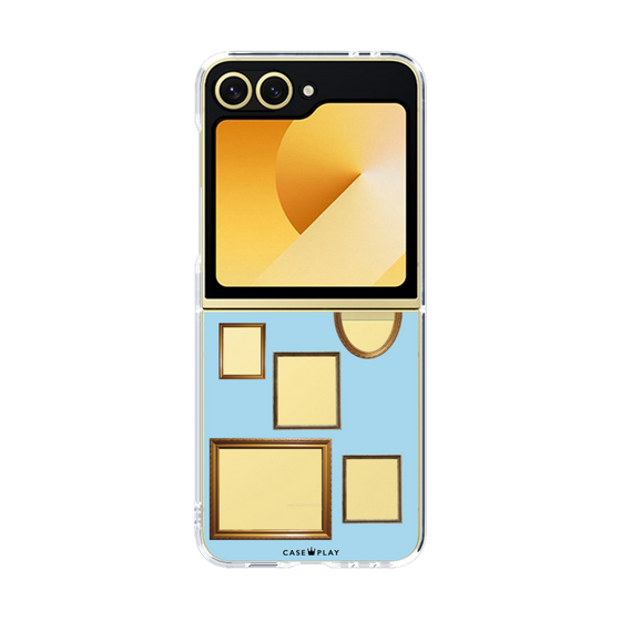 クリアケース［ Photo Frames - Light Blue ］