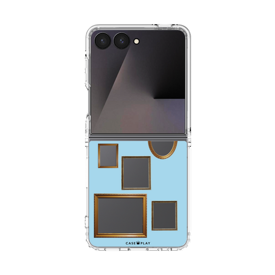クリアケース［ Photo Frames - Light Blue ］