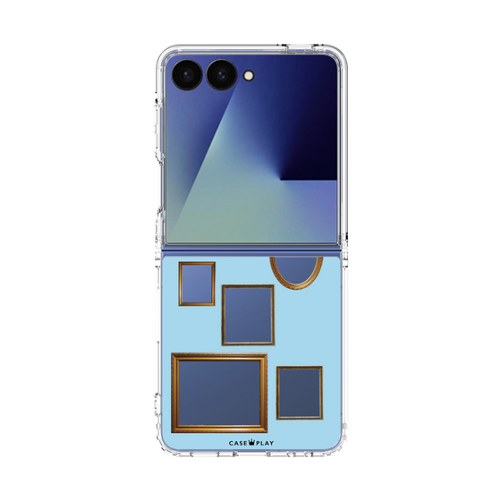 クリアケース［ Photo Frames - Light Blue ］