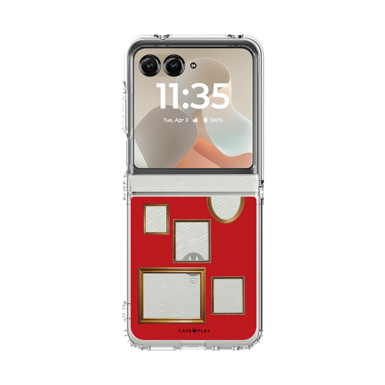 クリアケース［ Photo Frames - Red ］