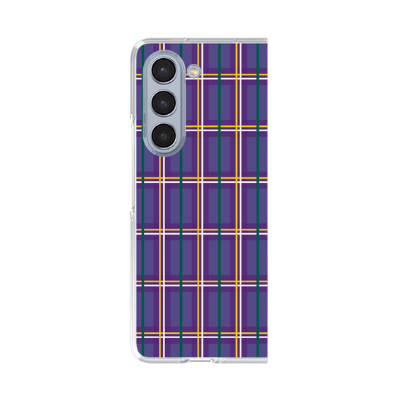 クリアケース［ Tartan Check - Purple ］