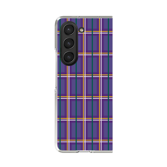 クリアケース［ Tartan Check - Purple ］