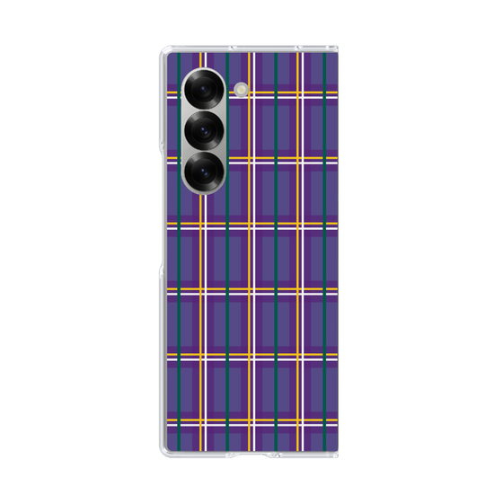 クリアケース［ Tartan Check - Purple ］