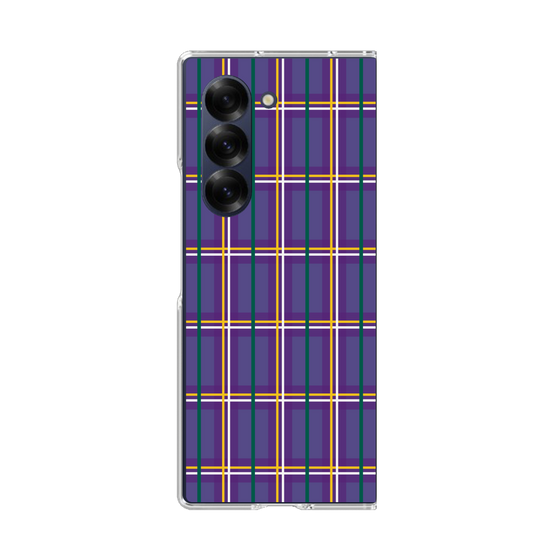 クリアケース［ Tartan Check - Purple ］