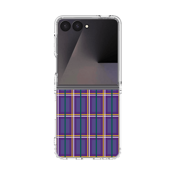 クリアケース［ Tartan Check - Purple ］