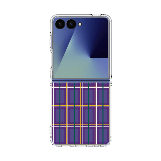 クリアケース［ Tartan Check - Purple ］
