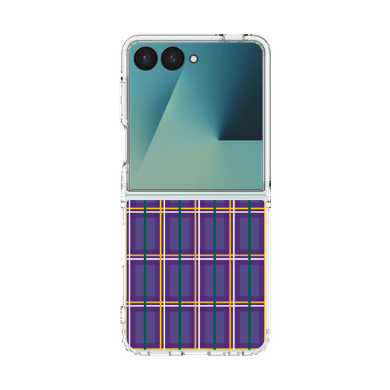 クリアケース［ Tartan Check - Purple ］