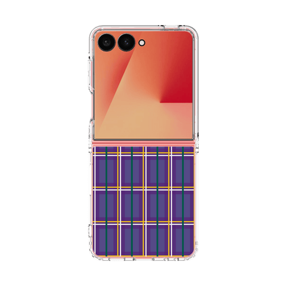 クリアケース［ Tartan Check - Purple ］