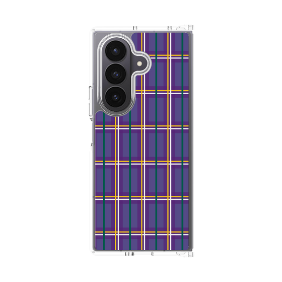 クリアケース［ Tartan Check - Purple ］