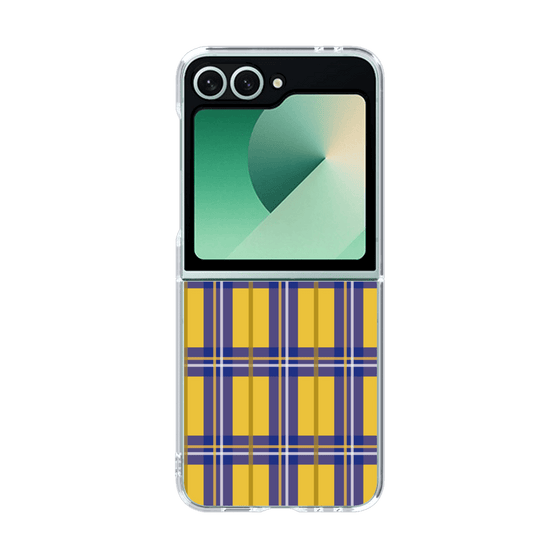 クリアケース［ Tartan Check - Yellow ］