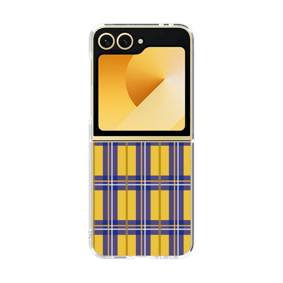 クリアケース［ Tartan Check - Yellow ］