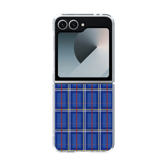 クリアケース［ Tartan Check - Blue ］
