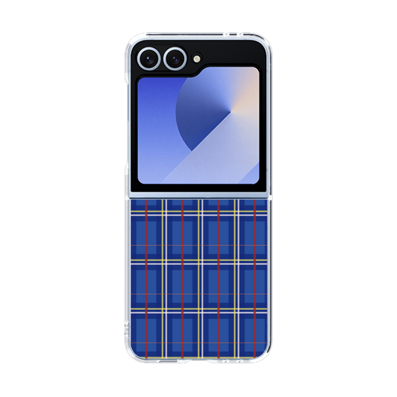 クリアケース［ Tartan Check - Blue ］