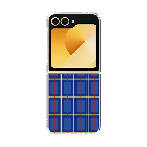 クリアケース［ Tartan Check - Blue ］