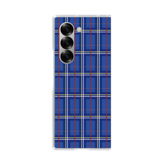 クリアケース［ Tartan Check - Blue ］