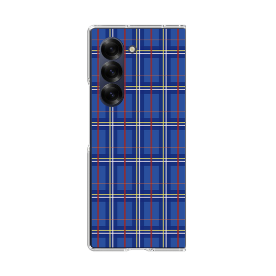 クリアケース［ Tartan Check - Blue ］