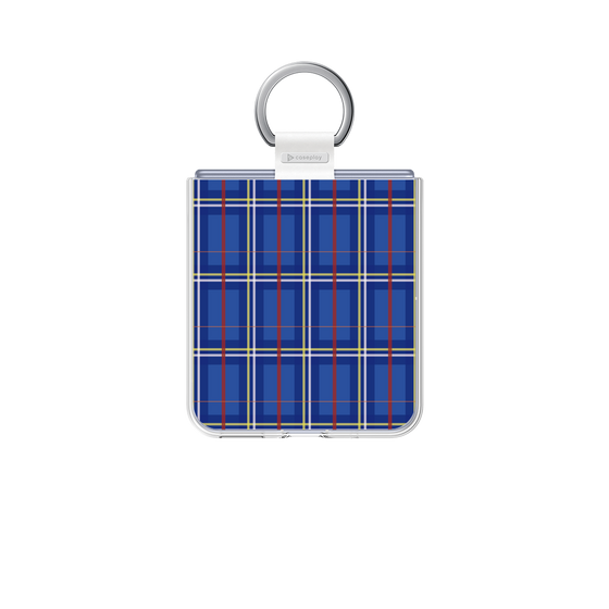 クリアケース［ Tartan Check - Blue ］