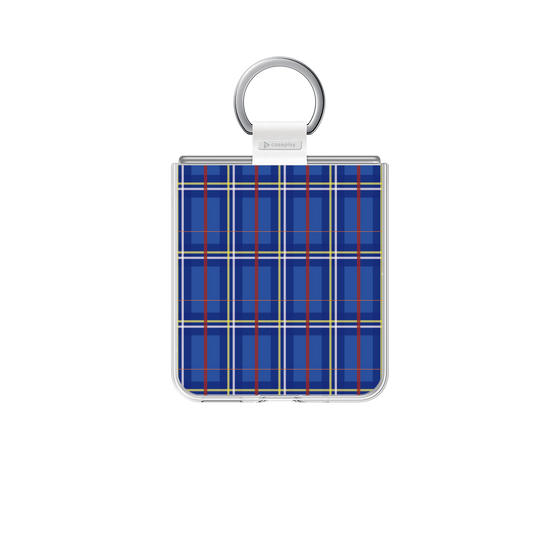 クリアケース［ Tartan Check - Blue ］