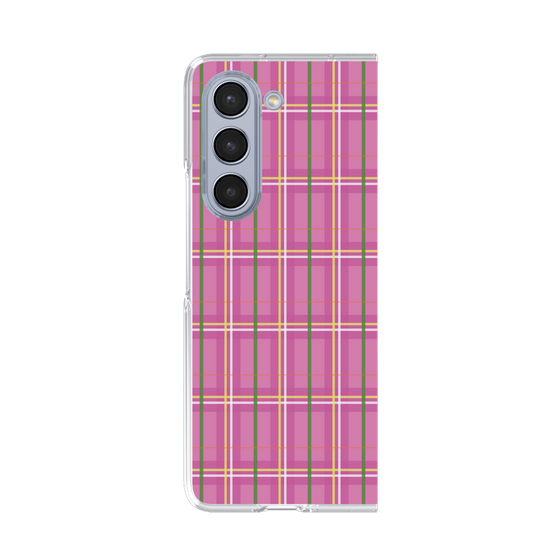 クリアケース［ Tartan Check - Pink ］