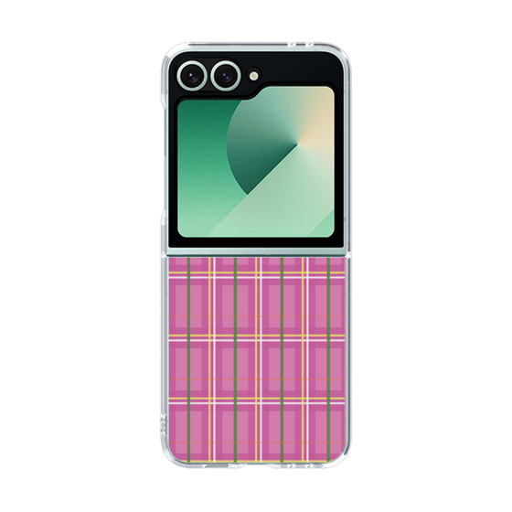 クリアケース［ Tartan Check - Pink ］