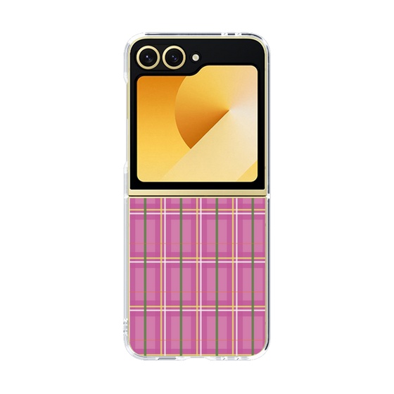 クリアケース［ Tartan Check - Pink ］