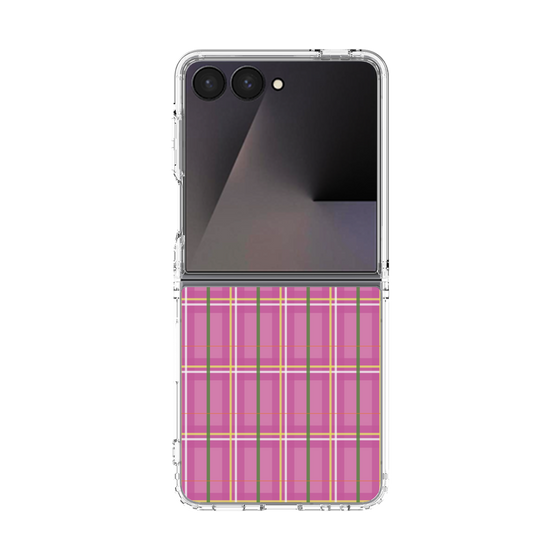 クリアケース［ Tartan Check - Pink ］