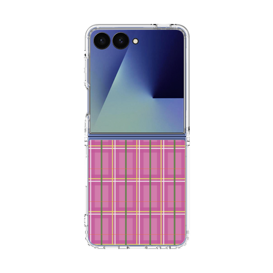クリアケース［ Tartan Check - Pink ］