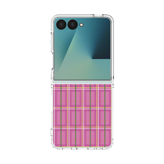 クリアケース［ Tartan Check - Pink ］