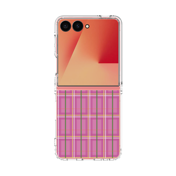 クリアケース［ Tartan Check - Pink ］