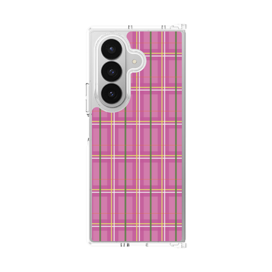クリアケース［ Tartan Check - Pink ］