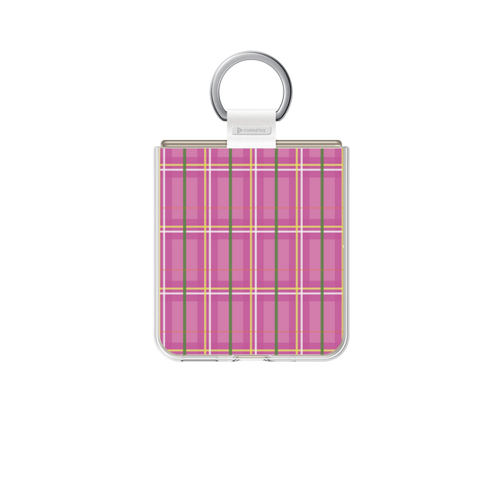 クリアケース［ Tartan Check - Pink ］